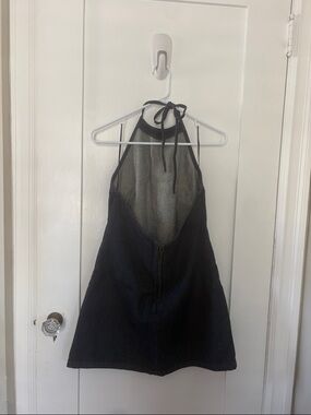 A&F Dark Denim halter Mini Dress